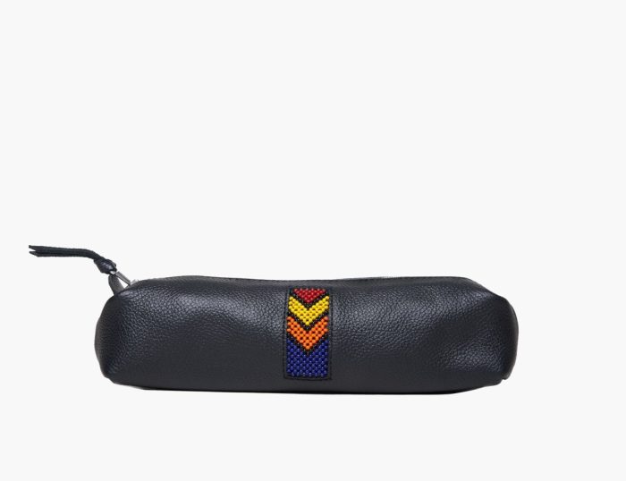 Adelphi Pencil Case Beaded in Black