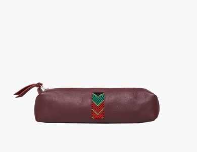 Adelphi Pencil Case Beaded in Burgundy, photo 4