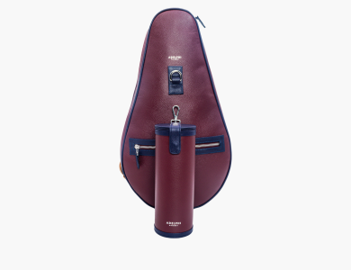 Adelphi Racquet Sling Bag & Ball Holder in Burgundy