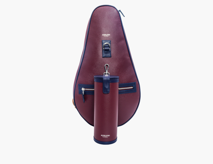 Adelphi Racquet Sling Bag & Ball Holder in Burgundy