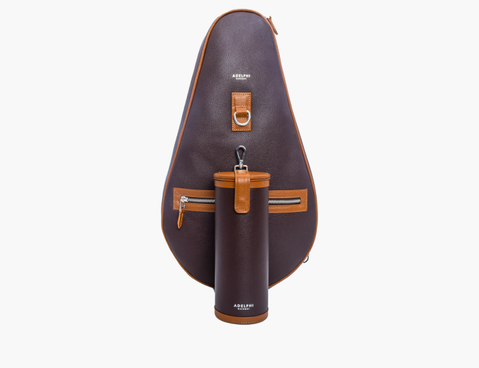 Adelphi Racquet Sling Bag & Ball Holder in Brown, photo 2