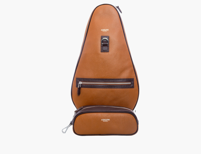 Adelphi Racquet Sling Bag & Ball Pouch in Tan, photo 2