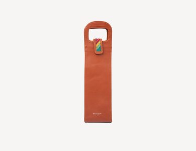 Adelphi Wine Holder Beaded in Tan